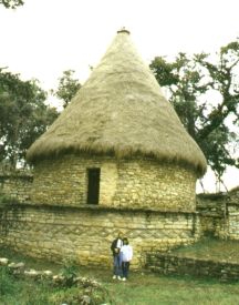 reconstructed stone building